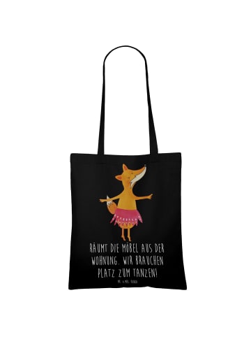 Mr. & Mrs. Panda Schultasche Fuchs Ballerina mit Spruch in Schwarz