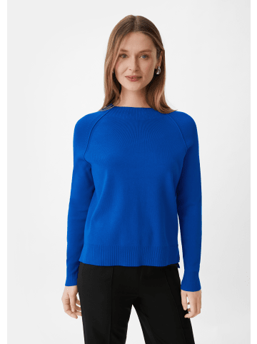 comma Strickpullover langarm in Blau