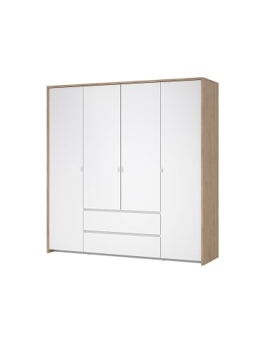 ebuy24 Kleiderschrank Next Weiß 197 x 58 cm
