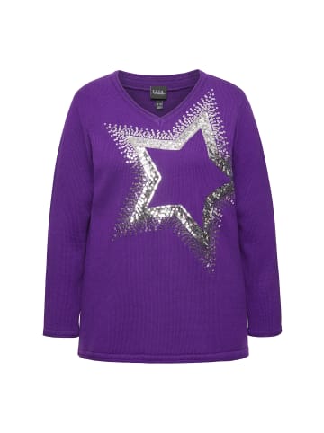 Ulla Popken Pullover in dunkles violett