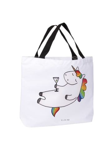 Mr. & Mrs. Panda Shopper Einhorn Blümchentail ohne Spruch in Weiß