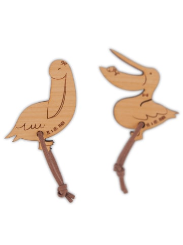 Mr. & Mrs. Panda paar schlüsselanhänger Pelikan verliebt ohne Sp... in Braun