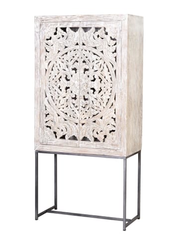 Giner y Colomer Küchenhochschrank aus Mangoholz in Gray