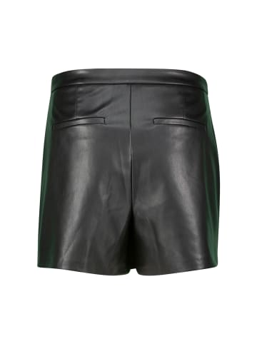 Zero  Skorts in Lederoptik in Black Beauty