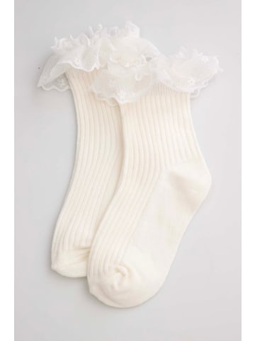 Coccodrillo Socken in ecru