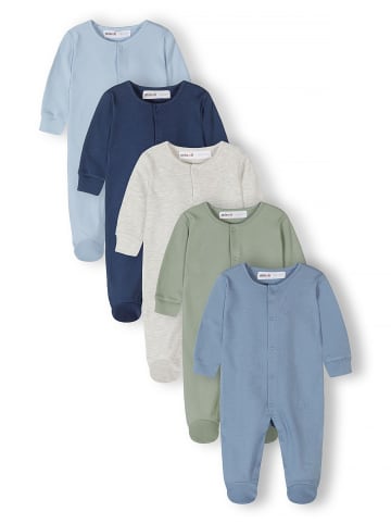 Minoti 5-er Pack Strampler 28BABYPACK28 in rauchblau