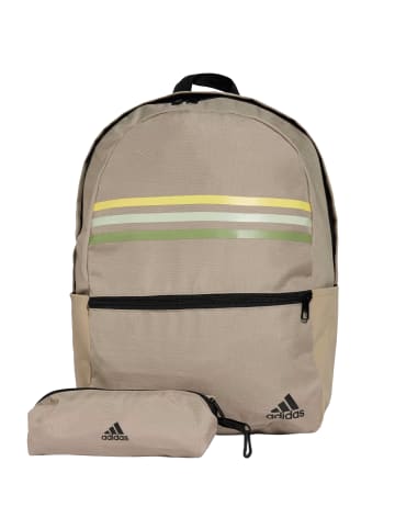adidas Performance adidas Classic Horizontal 3-Stripes Backpack in Braun