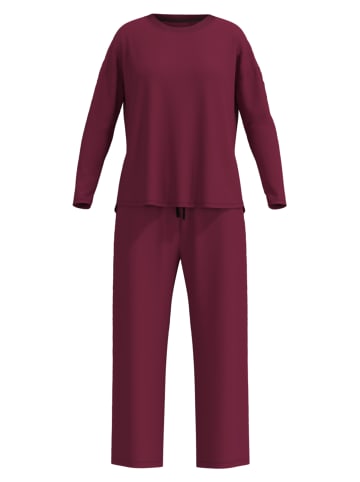 Tom Tailor Pyjama Manoa in rot-mittel-uni