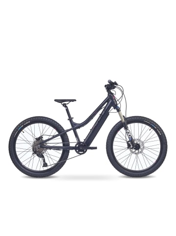 S'COOL E-Kinderfahrrad -  e-troX race 24 Zoll 9-Gang - Pink/Oxid