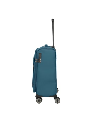 travelite Jetpack Max 4 Rollen Kabinentrolley 55 cm in petrol