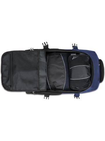 normani Reisetasche mit 5 passenden Kleidertaschen Melano in Schwarz/Navy