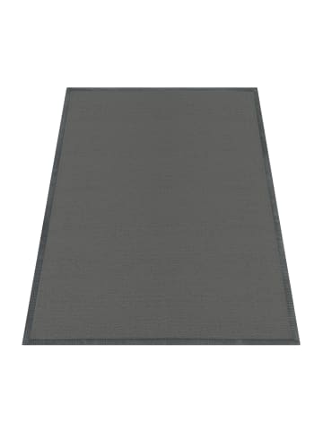 KADIMA DESIGN Hochflor Teppich waschmaschinenwaschbar Unifarben  Schlafzimmer in Anthrazit