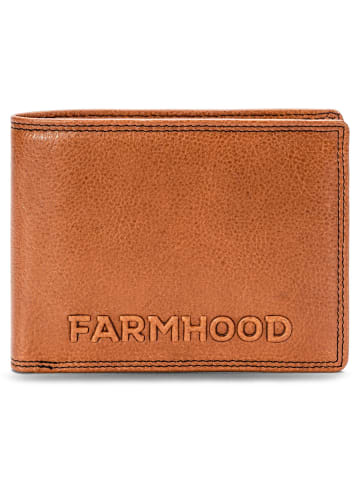 Farmhood Memphis Geldbörse RFID Schutz Leder 12.5 cm camel