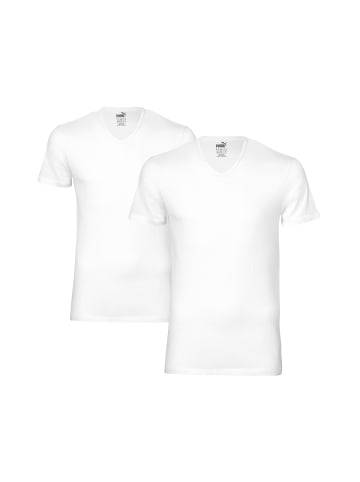 Puma T-Shirt Puma V Neck Tee in 300 - white