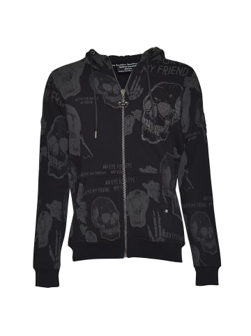 Roberto Geissini Multi Skull Sweatjacke Schwarz