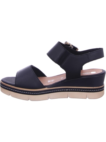 remonte Keilsandalette in schwarz