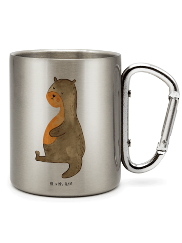 Mr. & Mrs. Panda Tasse Otter Bauch ohne Spruch in Silber