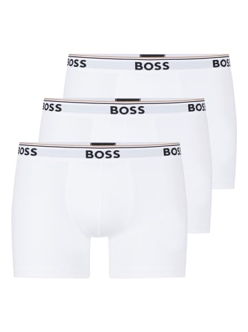 BOSS 3er Pack Long Boxer in Weiß