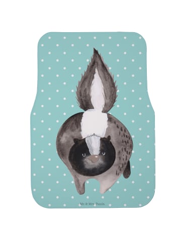 Mr. & Mrs. Panda Automatte Stinktier Angriff ohne Spruch in Türkis Pastell