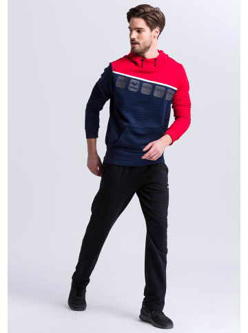 erima 5-C Kapuzensweat in new navy/rot/weiss