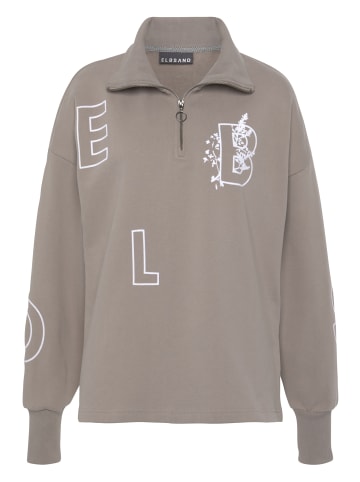 ELBSAND Sweatshirt in taupe