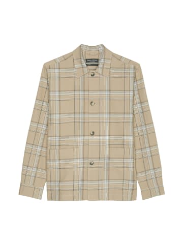 Marc O'Polo Camp Overshirt in multi/ pure cashmere