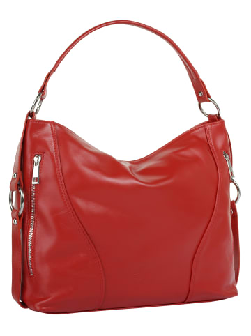 Samantha Look Handtasche echt Leder in rot