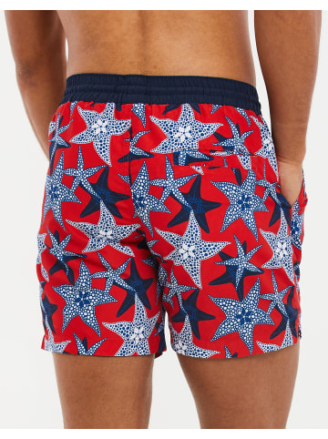 Threadbare Badehose Starfish in Red