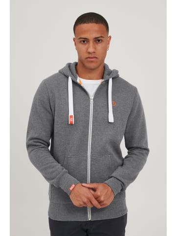 !SOLID Kapuzensweatjacke SDBennZip Kapuzenjacke in Grau