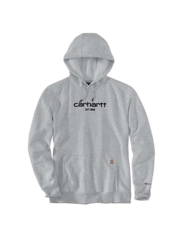 CARHARTT  Logo Kapuzensweatshirt in grau