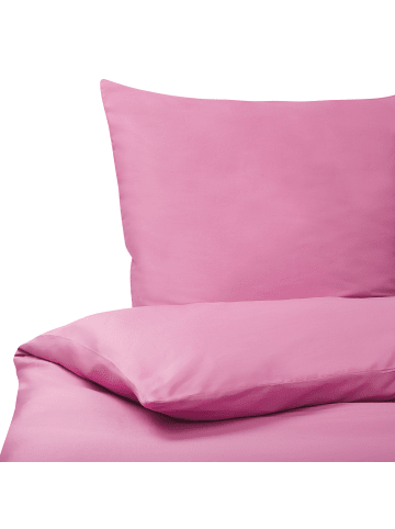 Beliani 3-tlg Bettwäsche-Set HARMONRIDGE in Rosa