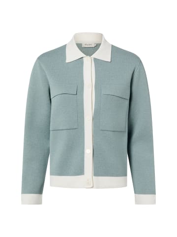 März Strickjacke in petrol weiß - 0001