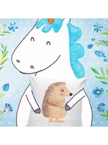 Mr. & Mrs. Panda Couchkissen Igel Kuchenstück ohne Spruch in Weiß