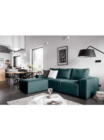 MF Design Rush Recamiere Links in Türkis -  (L) 302 x (B) 302 x (H) 95 cm