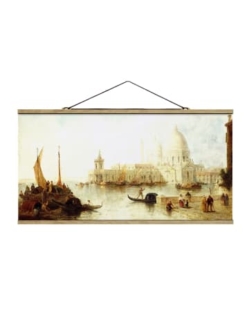 WALLART Stoffbild mit Posterleisten - Thomas Moran - Venedig II in Creme-Beige