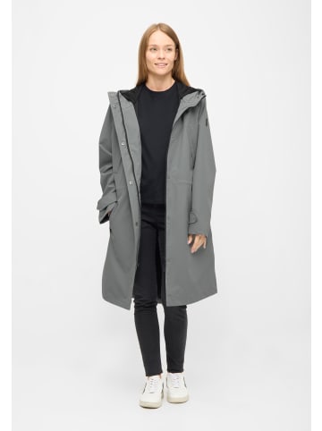 Derbe Regenmantel Deutby in neutral gray_jet black