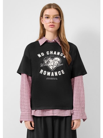 QS T-Shirt in 99D0_schwarz
