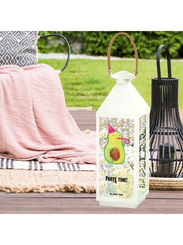 Mr. & Mrs. Panda Windlicht Avocado Party Zeit mit Spruch in Transparent