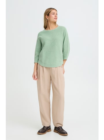 Fransa Strickpullover halbarm FRSINJA Loose fit in Crème de Menthe