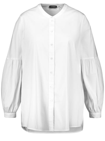 SAMOON Bluse Langarm in white