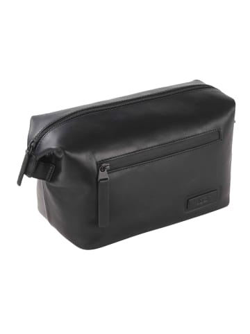 Jost Aarhus Kulturbeutel Leder 22 cm in schwarz