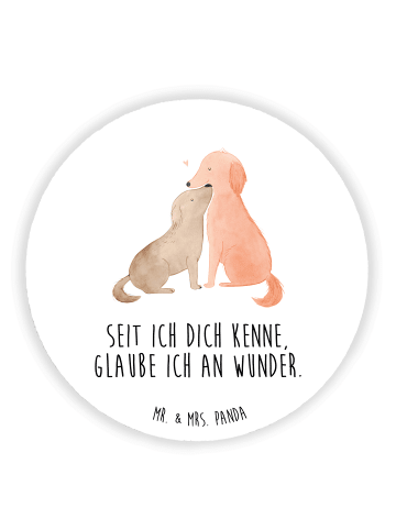 Mr. & Mrs. Panda magnet Hunde Liebe mit Spruch in Weiß