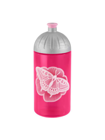 Step by Step Trinkflasche, 0,5 l, für Kindergarten und Schule in Butterfly Lina, Pink