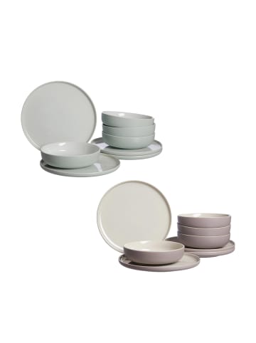 Ritzenhoff & Breker 16er Set Tafelservice Jasper in mint-taupe