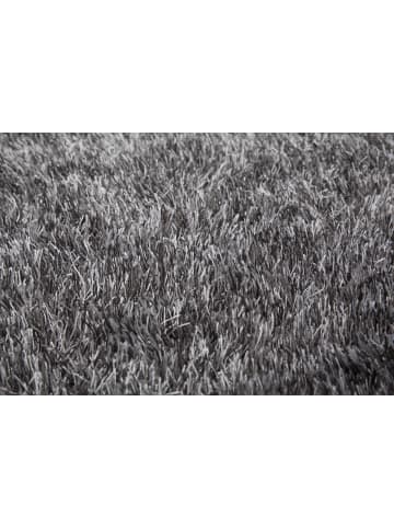 Kayoom Hochflor Teppich Diamond 725 in grau - weiß - rechteckig