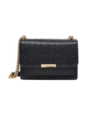 Carlo Colucci Schultertasche Elmir in Schwarz