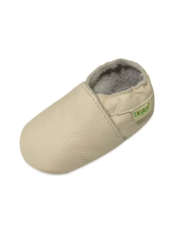 Sayoyo Baby Krabbelschuhe aus Leder, weiche Lauflernschuhe mit rutschfester Sohle 