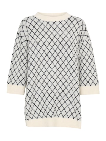 ICHI Strickpullover IHALVINO Loose fit in Cloud Dancer