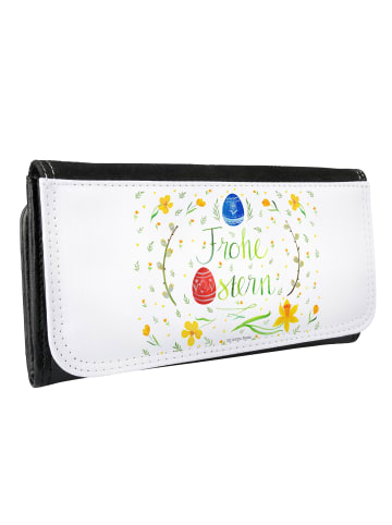 Mr. & Mrs. Panda Portemonnaie für Damen Ostern Frohe Ostern ohne... in Weiß