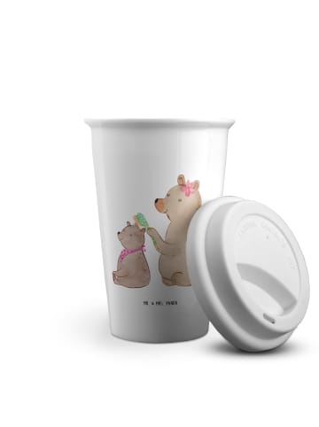 Mr. & Mrs. Panda Kaffeebecher To Go Bär Kind ohne Spruch in Weiß